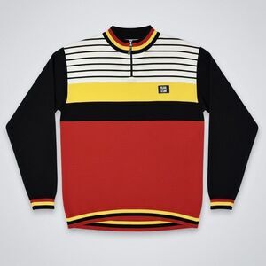 Vintage 1990s Pearl Izumi Wool Cycling Jersey Quarter Zip